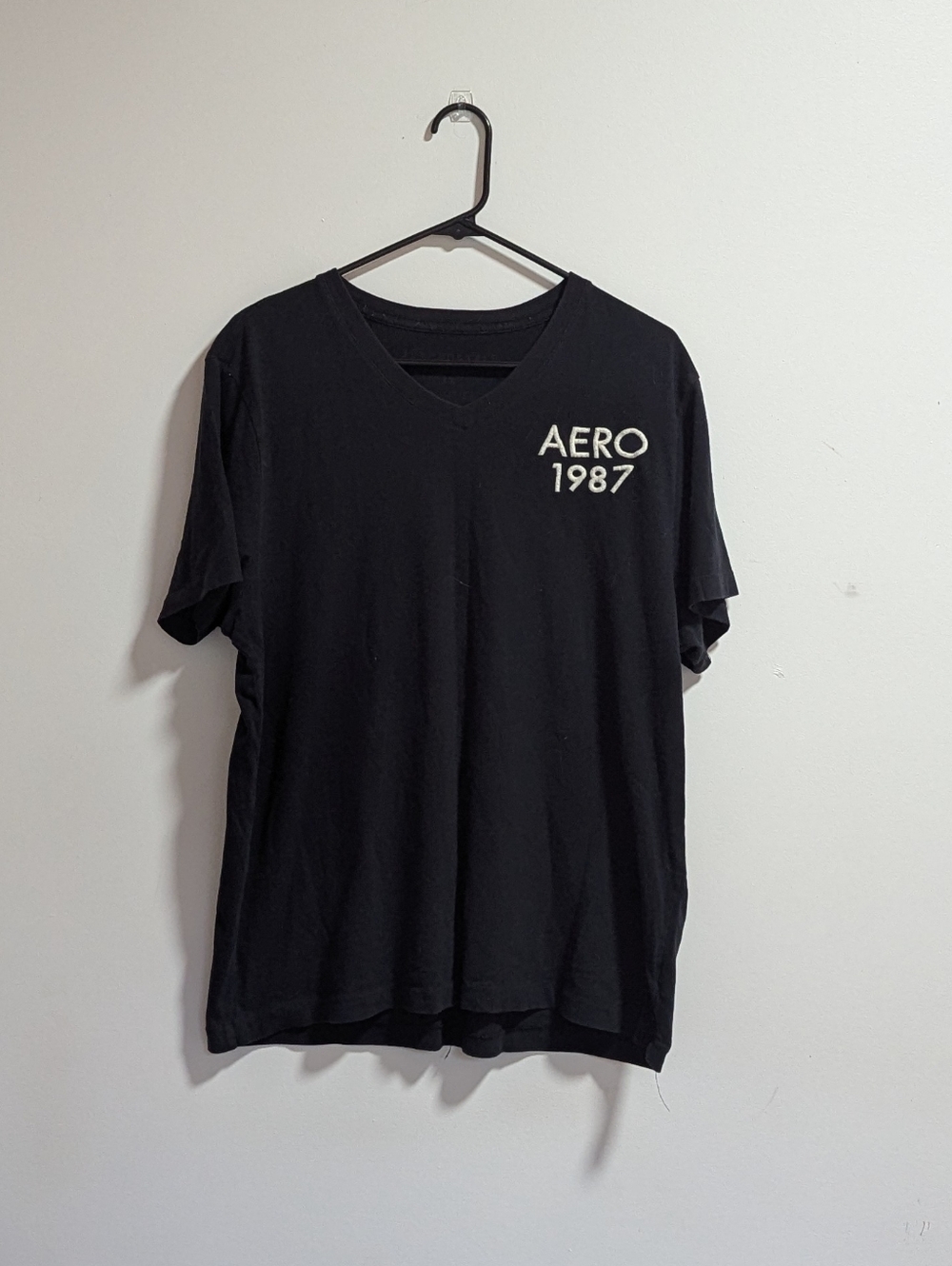 Black "AERO 1987" Vintage Aeropostale T-shirt